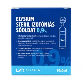  Elysium steril izotóniás sóoldat - 0,9% - 20 x 5 ml
