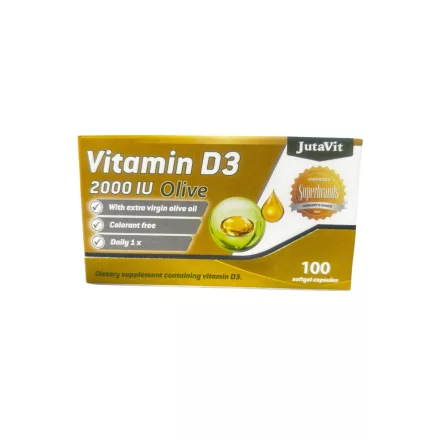 JUTAVIT D3-vitamin 2000NE (50µg) Olíva 100 kapszula