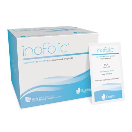 Inofolic mio-inozitot és folsavat tartalmazó étrend-kiegészítő granulátum 60x