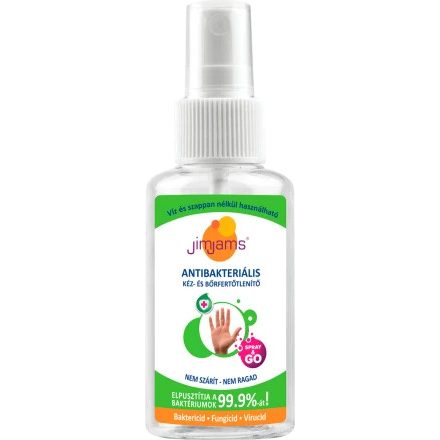 JimJams Kézfertőtlenítő antibakteriális spray, 50 ml