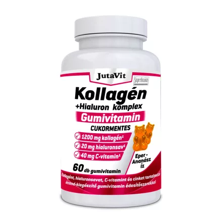 Kollagén + Hialuron Komplex Cukormentes Gumivitamin 60 gumivitamin