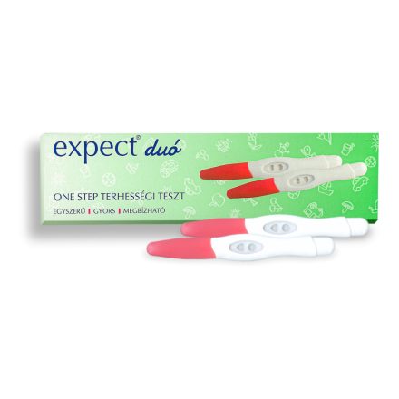 EXPECT DUÓ ONE STEP terhességi teszt 2X