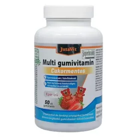 JutaVit Multi gumivitamin. Cukormentes. Eper ízű 50db