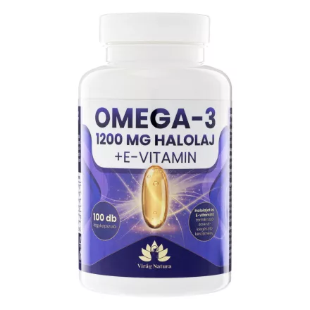  Omega-3  1200 mg halolaj  + E-vitamin 100X