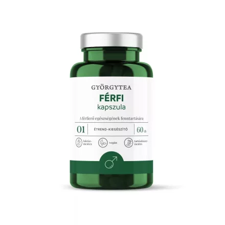 Györgytea Férfi 60db kapszula 01 A férfierő egészségének fenntartására.