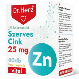 DR Herz Szerves Cink 25 mg 60 db kapszula 
