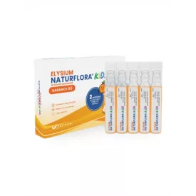    Elysium Naturflora Kids narancs ízű belsőleges szuszpenzió édesítőszerrel és 2 milliárd Bacillus Clausii (UBBC-07) spórával - 20 x 5 ml
