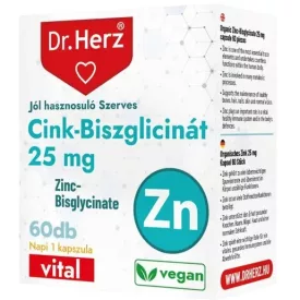 DR Herz Cink-Biszglicinát 25 mg 60 db kapszula doboz
