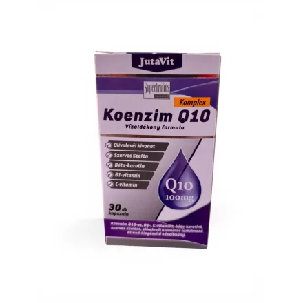 JutaVit Koenzim Q10 100mg Vízoldékony formula 30db