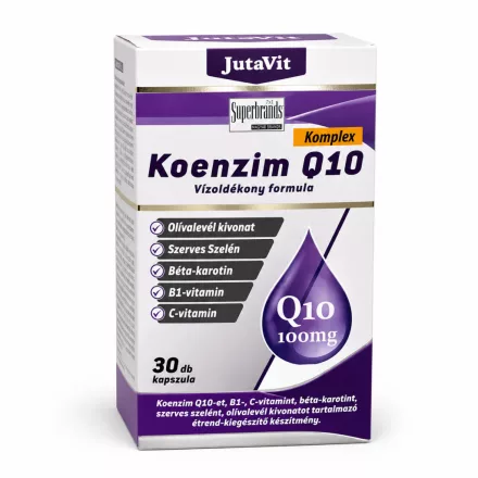 JutaVit Koenzim Q10 100mg Vízoldékony formula 30db