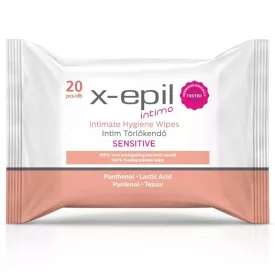 X-Epil Intimo Intim törlőkendő 20db - sensitive