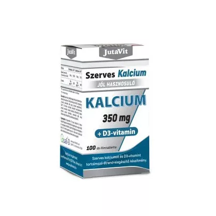 Jutavit Szerves Kalcium 350mg + D3-vitamin 100 tabletta