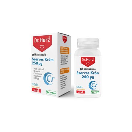 Dr. Herz Szerves Króm-pikolinát 250 µg 60 db tabletta