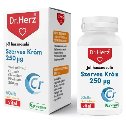 Dr. Herz Szerves Króm-pikolinát 250 µg 60 db tabletta