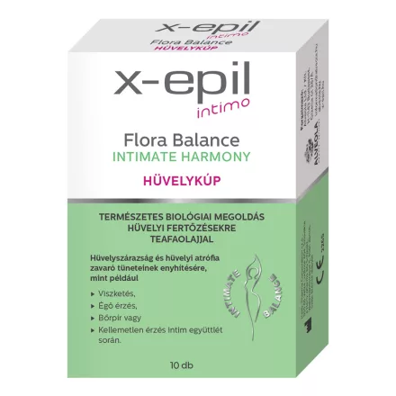 X-Epil Intimo Flora Balance hüvelykúp 10db