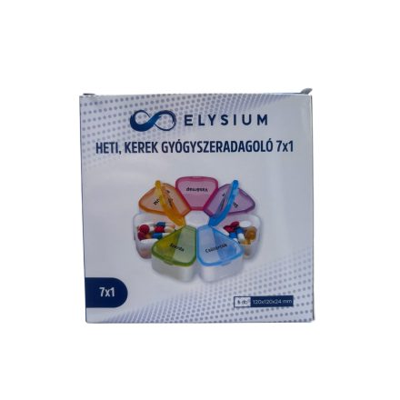 Elysium heti kerek gyógyszeradagoló - 7x1