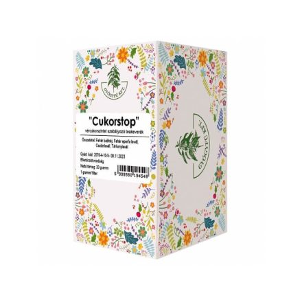 Gyógyfű cukorstop (vércukorszintet szabályozó teakeverék) 20x1g 20 g