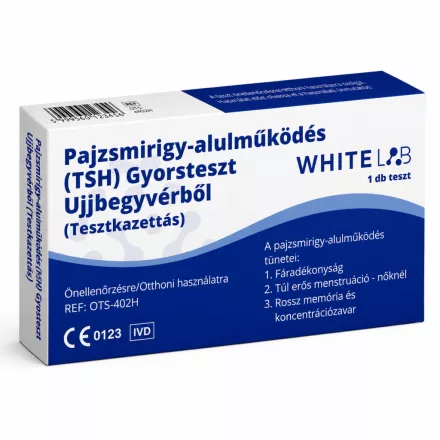 WHITELAB Pajzsmirigy-alulműködés (TSH) Gyorsteszt Ujjbegyvérből 1X