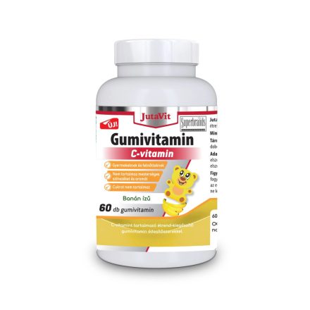 C-vitamin Gumivitamin CUKORMENTES banán ízű 60 gumivitamin