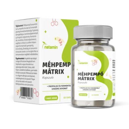 Netamin Méhpempő Mátrix kapszula + propolisz és fermentált ginzeng 60 db kapszula