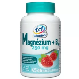  1x1 Vitamin Magnézium +B6 250mg rágótabletta epres - 45 db