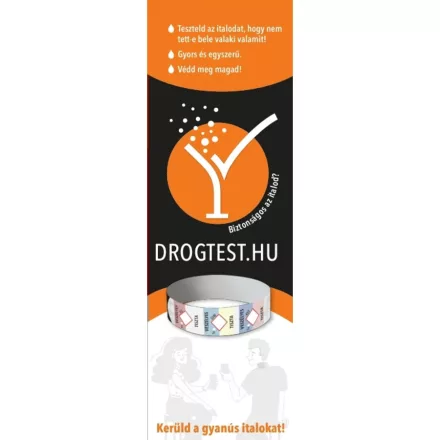 Drogteszt italmintából 3 paraméter karszalag (CIT) 10 db/csomag 