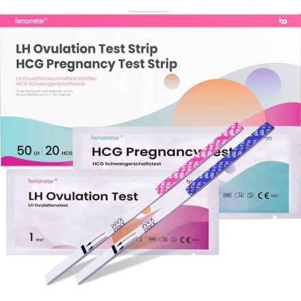 Femometer Családtervező Csomag – 50db ovulációs és 20db terhességi teszt