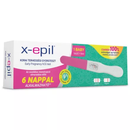 X-Epil Korai Terhességi gyorsteszt egy lépésben 1db zöld