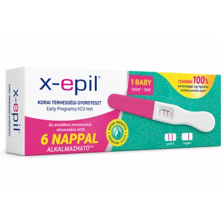 X-Epil Korai Terhességi gyorsteszt egy lépésben 1db zöld