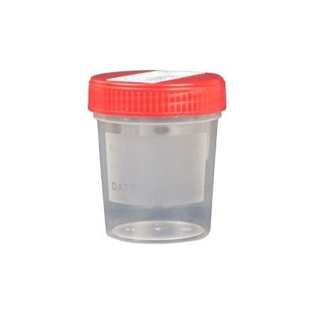 Elysium steril vizeletgyűjtő pohár csavaros tetővel - 120 ml