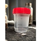 Elysium steril vizeletgyűjtő pohár csavaros tetővel - 120 ml