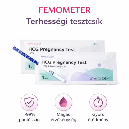 Femometer® hCG terhességi tesztcsík 1db 