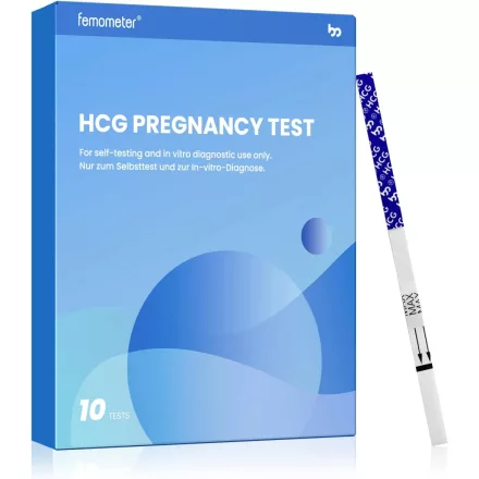  Femometer terhességi (hCG) tesztcsík 10 mIU - 10 darabos 