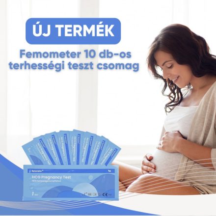  Femometer terhességi (hCG) tesztcsík 10 mIU - 10 darabos 