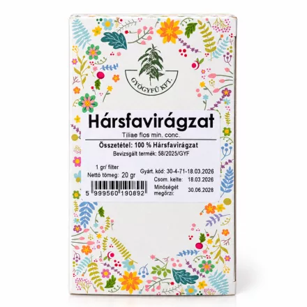 Hársfavirág filteres tea 