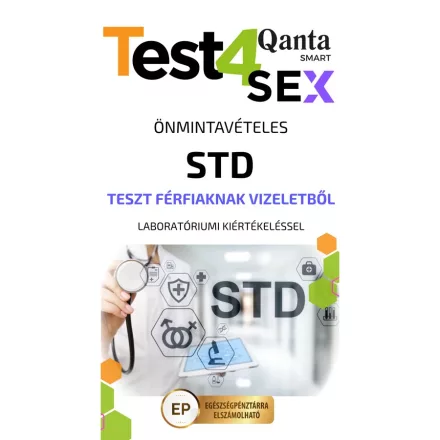 Test4sex otthoni STD teszt férfiaknak laboratóriumi kiértékeléssel