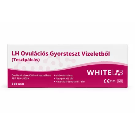 LH Ovulációs gyorsteszt vizeletből önellenőrzésre (5x) WhiteLAB