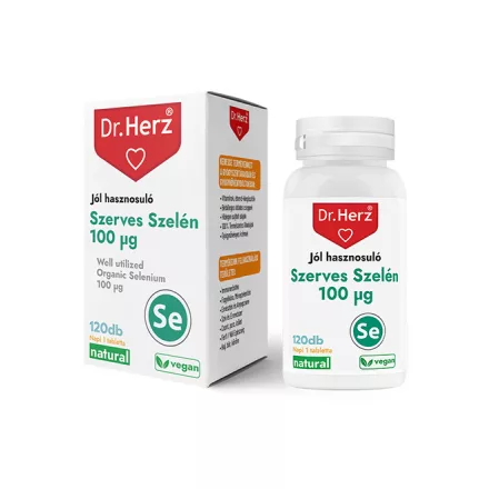 DR HERZ SZERVES SZELÉN 100 ΜG 120 DB TABLETTA