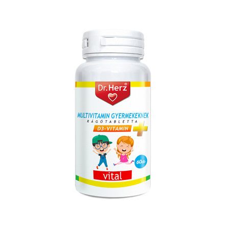 DR Herz Multivitamin Gyerekeknek+D3 VITAMIN 60 db tabletta