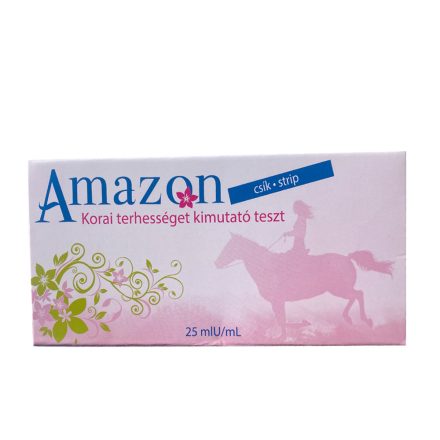 Amazon Terhességi teszt 1db / 25 mIU érzékeny  ( RÓZSASZÍN)