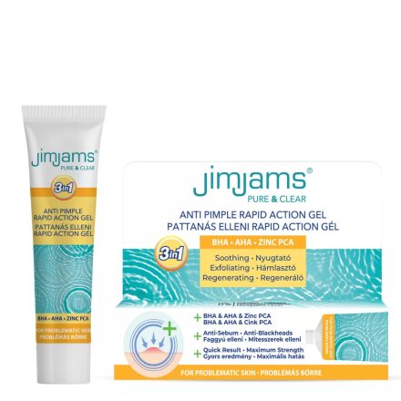 JimJams Pure & Clear Pattanás elleni rapid action gél 15 ml 