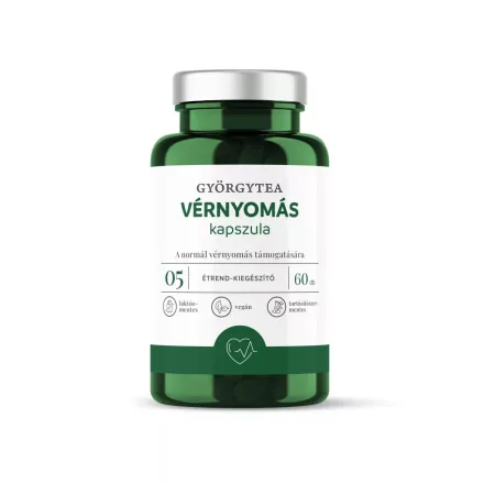 Györgytea Vérnyomás 60db kapszula 05 A normál vérnyomás támogatására.