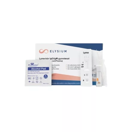 Elysium Lyme-kór IgG/IgM gyorsteszt - 1 db tesztkészlet (ujjbegyvérből) 