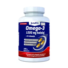 JutaVit Omega-3 Halolaj 100x1200mg+E vitamin lágykapszula