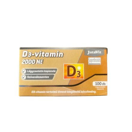 JutaVit D3-vitamin 2000NE (50µg) lágykapszula 100db