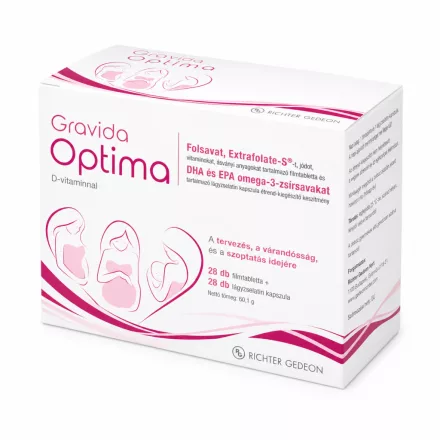 Gravida Optima 28x filmtabletta + 28x lágyzselatin kapszula