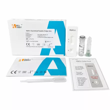 HbA1c cukorháztartás ellenőrző teszt 
