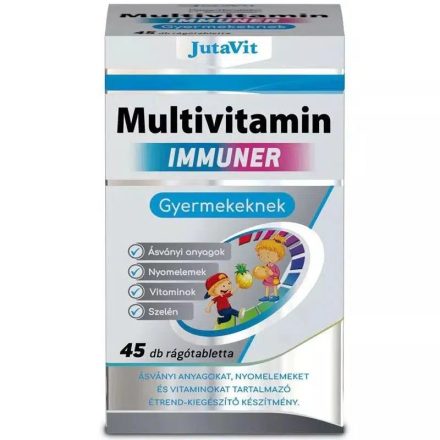 JutaVit Multivitamin Immuner gyermekeknek rágótabletta – 45db