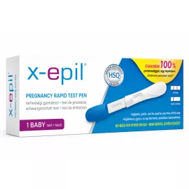   X-Epil vizeletsugaras terhességi gyorsteszt – kék – 1 db