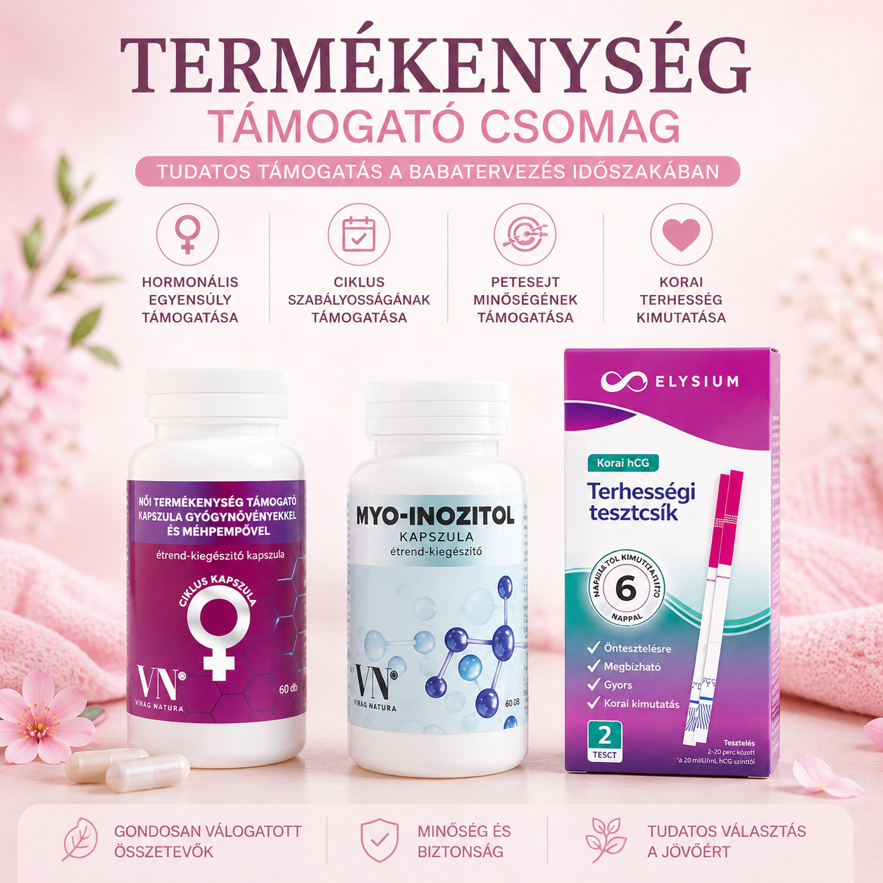 Termékenység támogató csomag – tudatos támogatás a gyermekvállalás időszakában